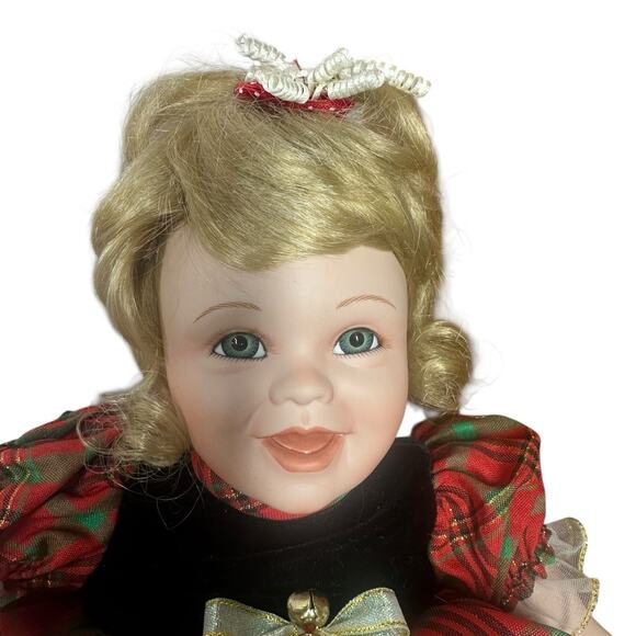 Vtg Ashton Drake Babys First Christmas Porcelain Collectible Doll & Ornament '96 - Picture 3 of 11